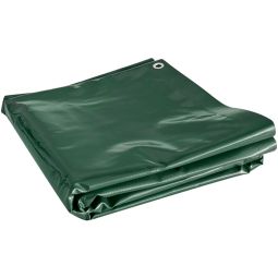 Windhager PVC Holz Schutz-Plane PREMIUM Abdeckung Abdeckplane grün rundumlaufende Ösen, wasserdicht, Grammatur: 510 g/m2