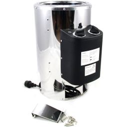 Karibu Saunaofen 3,6 kW Plug&Play integrierte Steuerung Steckerfertig für unkomplizierten finnischen Saunagenuss, inklusive 12 kg Diabassteine