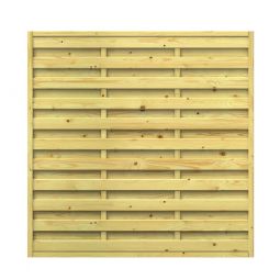 Wellker Sichtschutzzaun KDI Holz Sichtschutz Lamellenzaun Massivholz, Lamellen fein gerillt, verschiedene Größen