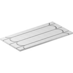 Fermacell Therm25 Fußbodenheizelement Trockenestrichelemente für Fußbodenheizungen: 1000x500 mm mit integrierten Längs- und Quernuten oder 500x500 mm mit Rundnute
