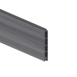 TraumGarten Sichtschutzzaun Einzelprofil SYSTEM WPC PLATINUM Grau Sichtschutz Steckzaun Lamellenzaun Maße (LxBxH): 178x15x2cm, kürzbar