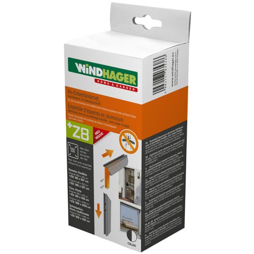 Windhager Alu-Eckverbinderset, innenliegend 2