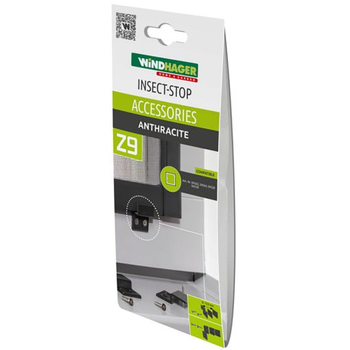 Windhager Insektenschutz Einhängewinkel Set Anthrazit 2