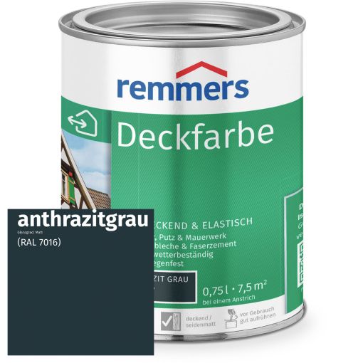 Remmers Deckfarbe anthrazitgrau RAL 7016 2