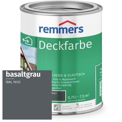 Remmers Deckfarbe basaltgrau RAL 7012 2