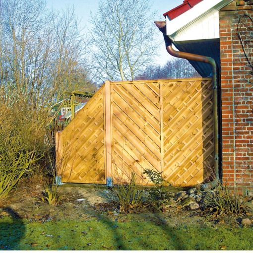 T&J Sichtschutzzaun Maxi-Diagonal Anschluss Sichtschutz 2