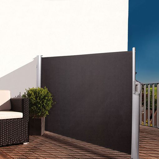 NOOR Seitenmarkise Exklusiv anthrazit Sichtschutz 2
