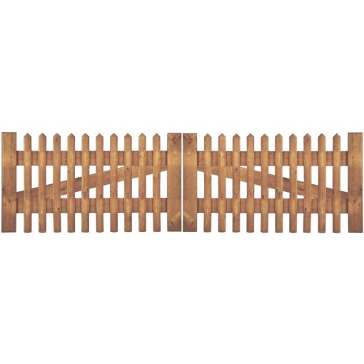 T&J Vorgartenzaun Senkrechtzaun Doppeltor 2