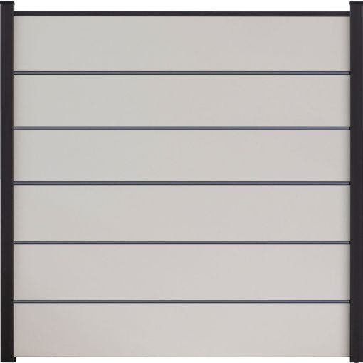 GroJa BasicLine Premium PVC-Steckzaun Sichtschutzzaun 2