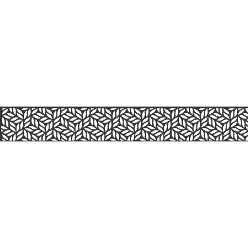 GroJa Steckzaun Designeinsatz Leafs Aluminium 2