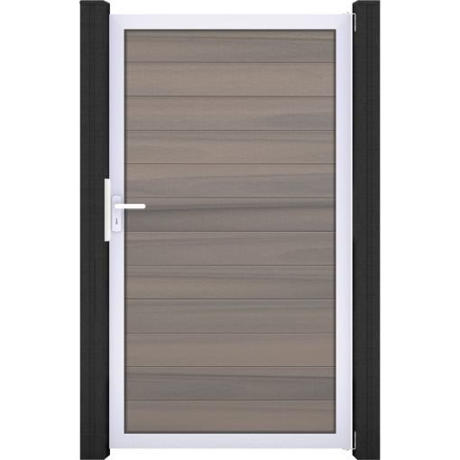 GroJa Einzeltor Solid Steckzaun Bi-Color 2