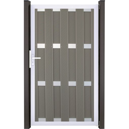 GroJa Einzeltor Fertigzaun Sichtschutzzaun Anthrazit 2