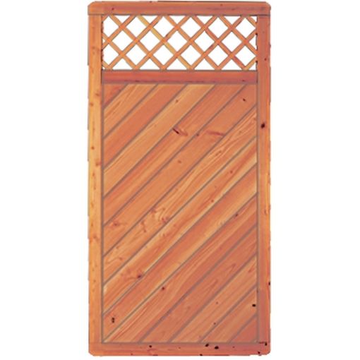 T&J Sichtschutzzaun CLASSICO mit Dekorgitter 2