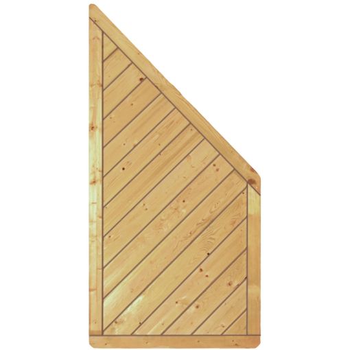 T&J Sichtschutzzaun CLASSIC Diagonal Anschluss 2