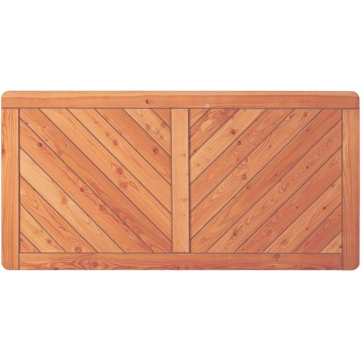 T&J Gartenzaun ESBJERG Lärchenholz Vorgartenzaun 2