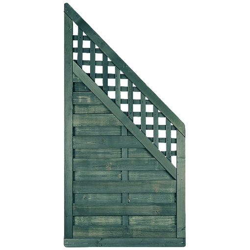 T&J Sichtschutzzaun BARTEK Abschluss grau 2