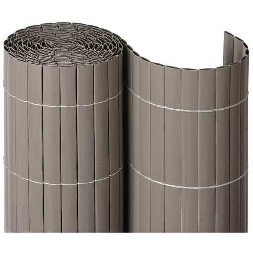 NOOR Sichtschutzmatte PVC taupe Sichtschutzzaun 2