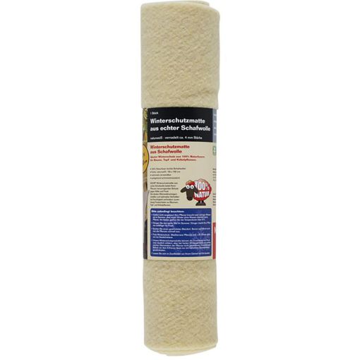 NOOR Winterschutzmatte aus Schafwolle naturweiß 2