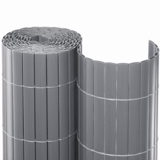 NOOR Sichtschutzmatte PVC silber 2