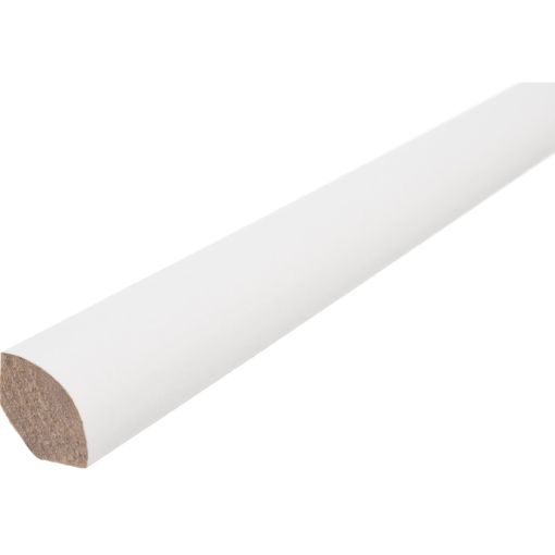 HARO Viertelstab weiß MDF-foliert 2400x14x14 2