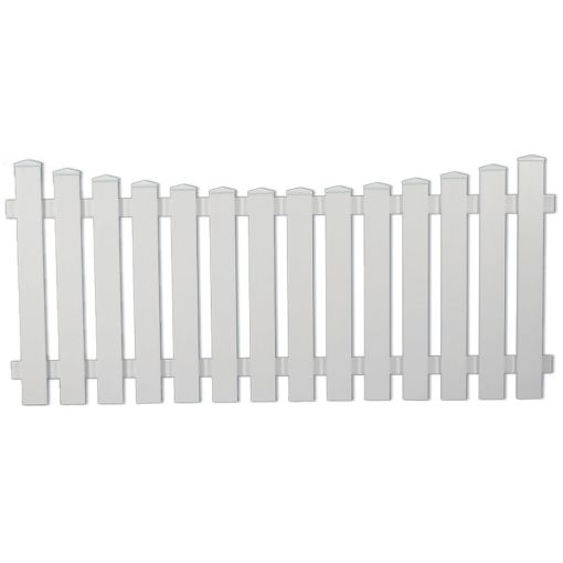 T&J Vorgartenzaun LIGHTLINE Tiefbogen weiß 2