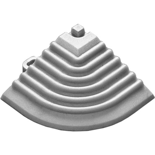 florco Klickfliese Eckteil-Set Kunststoff weiss-alu 2