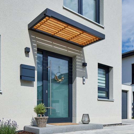 gutta Rechteckvordach BS Timber-Line anthrazit 2