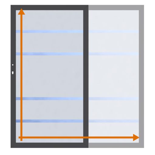 TraumGarten Einzeltor auf Maß Glassichtschutz 2