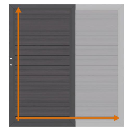 TraumGarten Einzeltor auf Maß Sichtschutzzaun 2