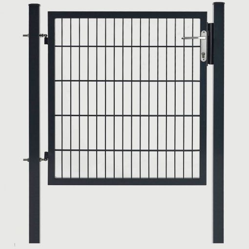 Wellker Flügeltor mittel Anthrazit 1-flügelig 2