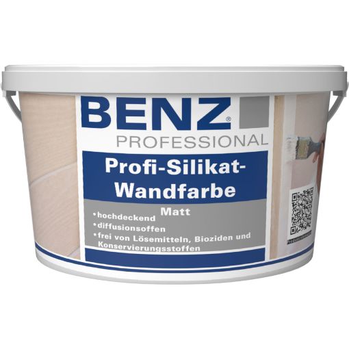 BENZ PROFESSIONAL Profi-Silikat-Wandfarbe weiß 2