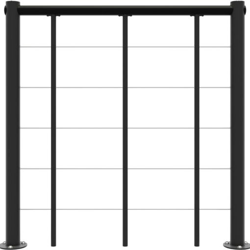 Minka Brüstungsgeländer mit Untergurten und 2