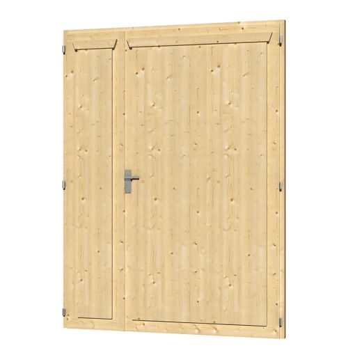 Skan Holz Doppeltür Naturbelassen für 2