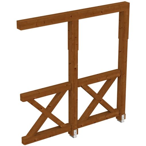 Skan Holz Seitenwand Andreaskreuze Douglasie 2