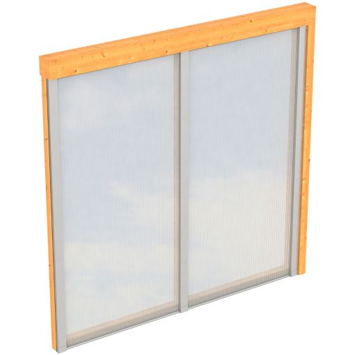 Skan Holz Seitenwand Polycarbonat Naturbelassen 2