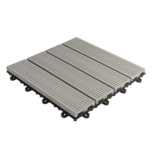 florco WPC Klickfliese grau 2