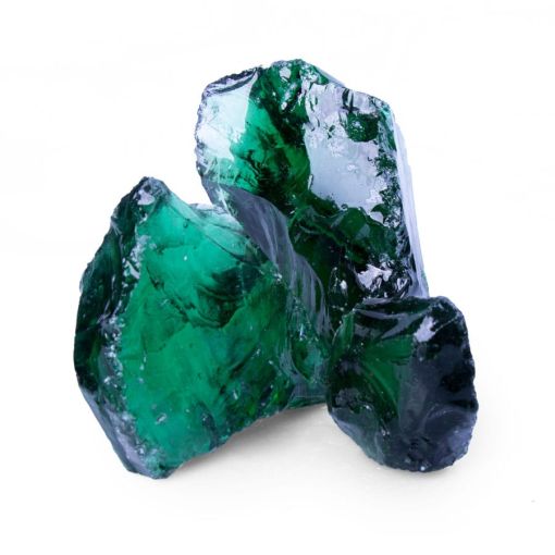 Bruchsteine Glas Green 2