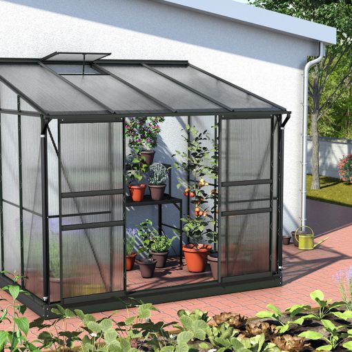 Vitavia Anlehngewächshaus Osiris Tomatenhaus Schwarz 2