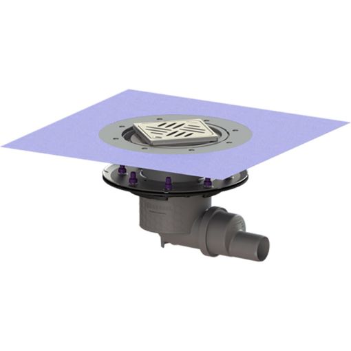 KESSEL Bodenablauf Practicus Pressdichtungsflansch Gewebematte 2