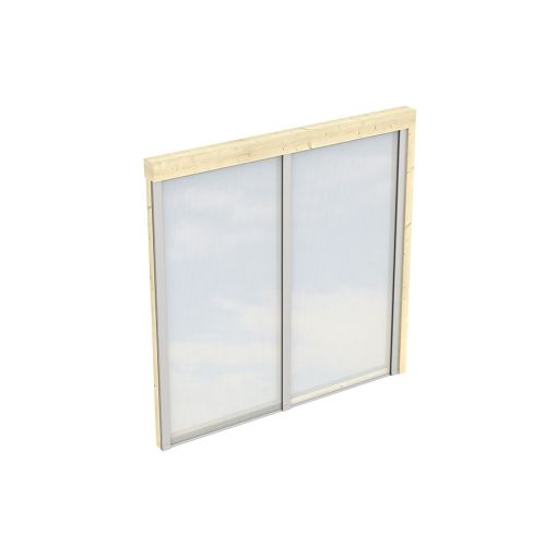 Skan Holz Seitenwand Polycarbonat Wandanbau 2