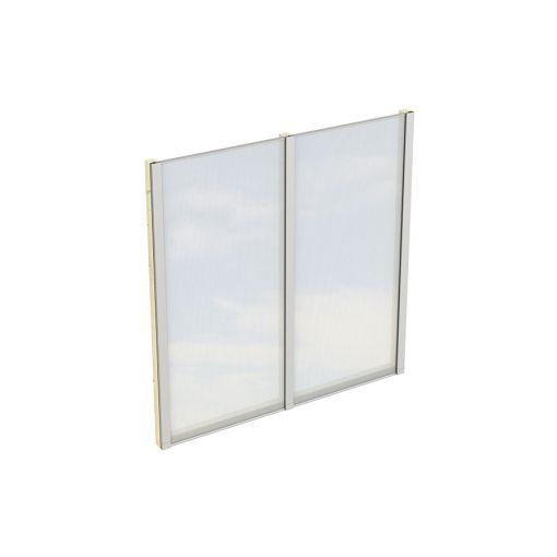 Skan Holz Seitenwand Polycarbonat Freistehend 2