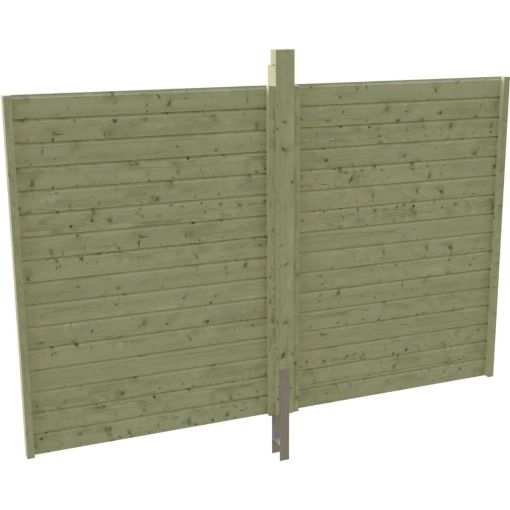 Skan Holz Rückwand Profilschalung Einzelcarport 2