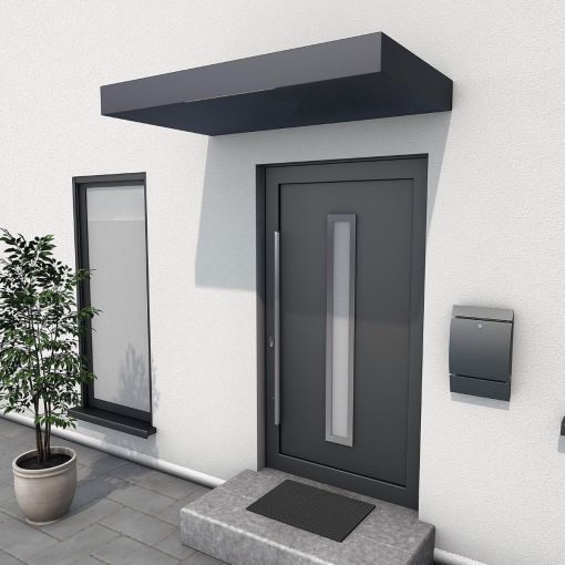 gutta Rechteckvordach BS anthrazit Dach 2