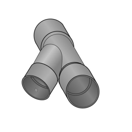 Drainagerohr Schrägstück 45° Drainage 2