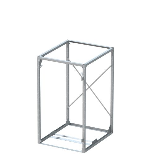 Binto Mülltonnenbox Grundgestell Metall Mülltonnenverkleidung 2