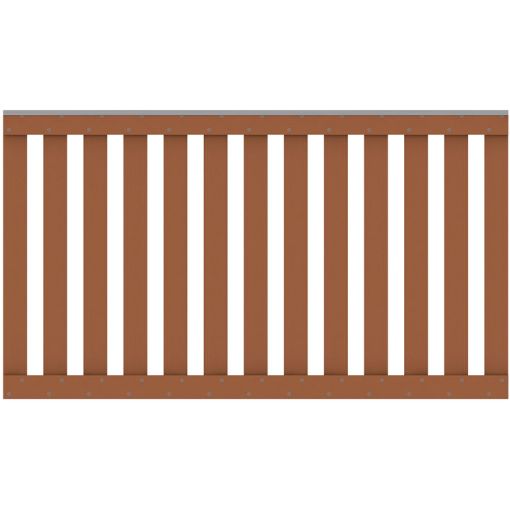 TraumGarten Gartenzaun WPC RAJA braun 2