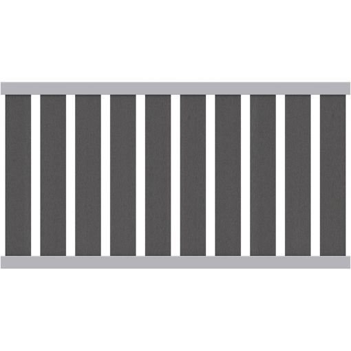 TraumGarten Gartenzaun RAJA WPC ALU 2