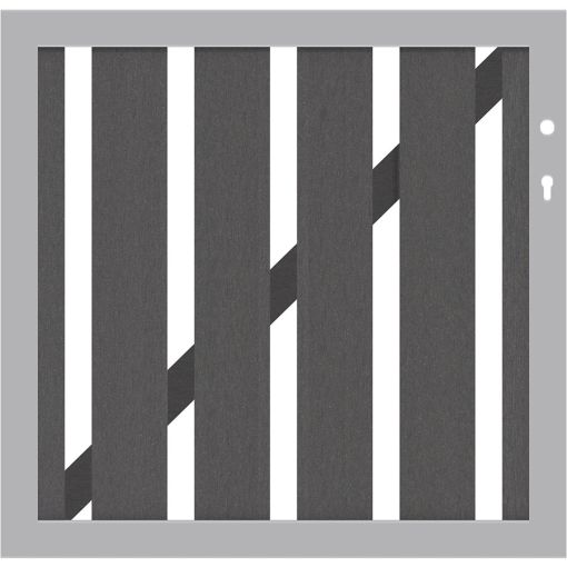 TraumGarten Gartenzaun RAJA WPC ALU 2