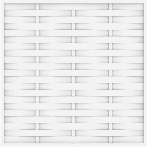 TraumGarten Sichtschutzzaun LONGLIFE ROMO weiß 2