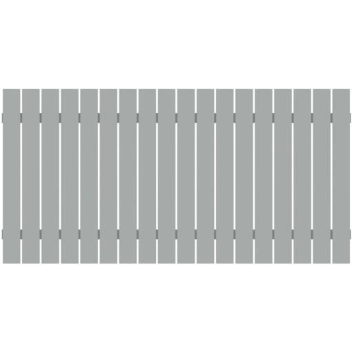 TraumGarten Gartenzaun SQUADRA Alu Silber 2